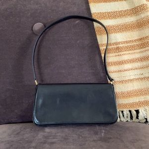 Black single strap purse